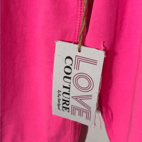 Hot pink Fenway Barbie Font Wide Neck Sweatshirt - Picture 3 of 5